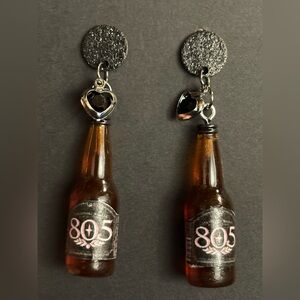 805 beer Miniature Bottle Dangle Earrings
